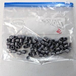 50 Knex Silver Spacer Washers Bushings - Standard K'nex Parts Lot